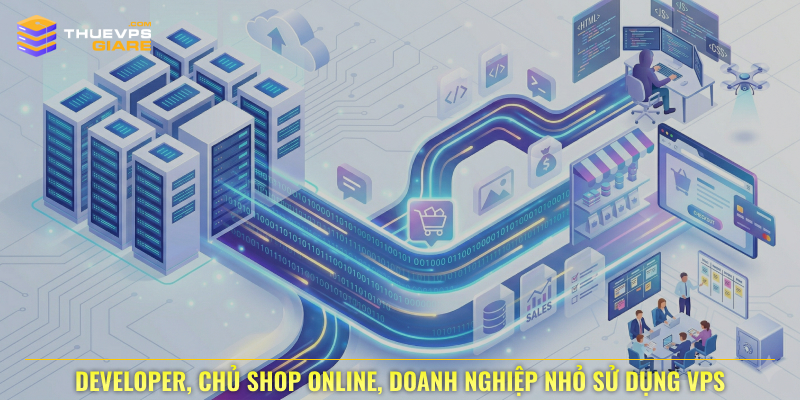 Nhà phát triển, chủ cửa hàng trực tuyến, doanh nghiệp nhỏ sử dụng VPS