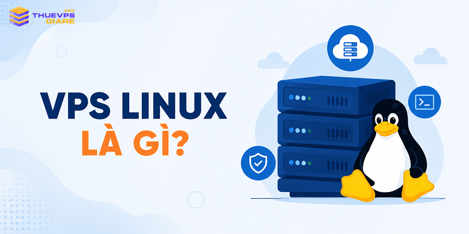 VPS Linux là gì, máy chủ ảo Linux dùng Ubuntu, Debian, AlmaLinux cho website và ứng dụng