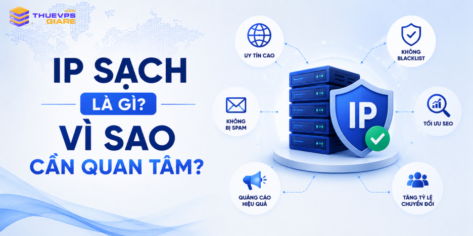 IP sạch khi thuê VPS quốc tế giúp hạn chế blacklist và tối ưu SEO
