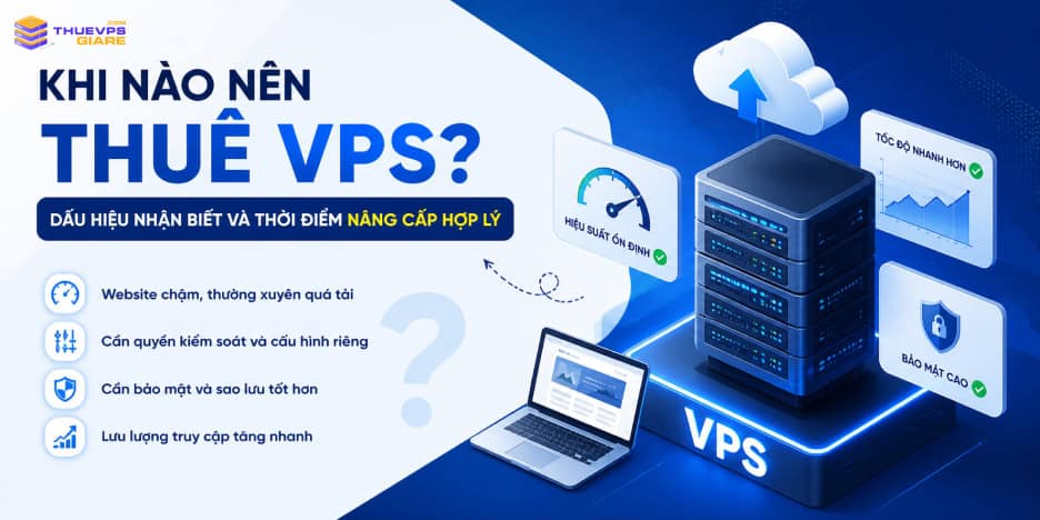 Khi nào nên thuê VPS và các dấu hiệu nâng cấp phù hợp