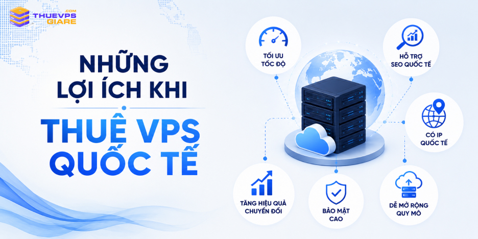 Lợi ích thuê VPS quốc tế cho SEO MMO SaaS và website nước ngoài