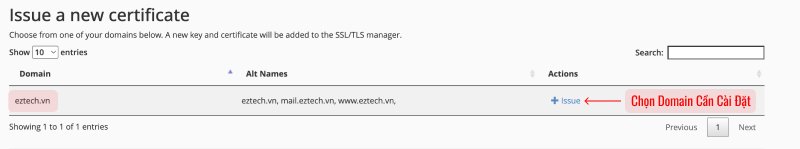Cài SSL Miễn Phí Trên cPanel Bằng AutoSSL Và Let’s Encrypt Mới Nhất 16 Bước 3: Chọn Domain Cần Cấp SSL