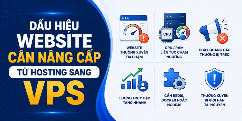 Dấu Hiệu Website Cần Nâng Cấp Từ Hosting Sang VPS