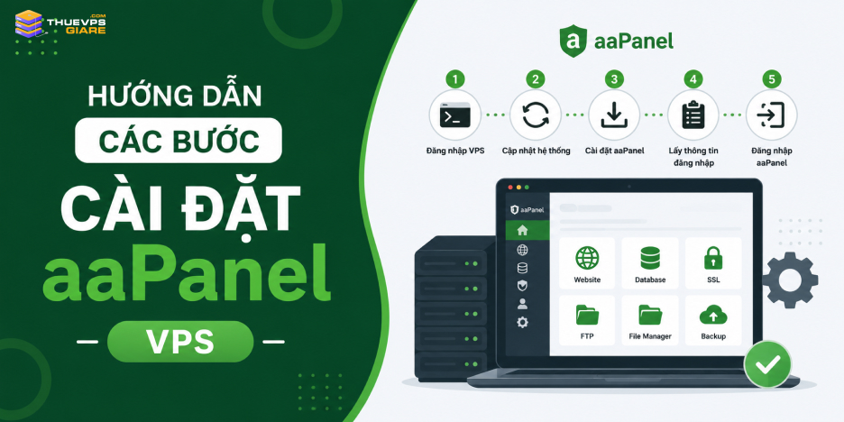 Hướng Dẫn Cài Đặt aaPanel Trên VPS Từ A-Z Cho Người Mới 2026 9 Hướng Dẫn Các Bước Cài Đặt aaPanel VPS