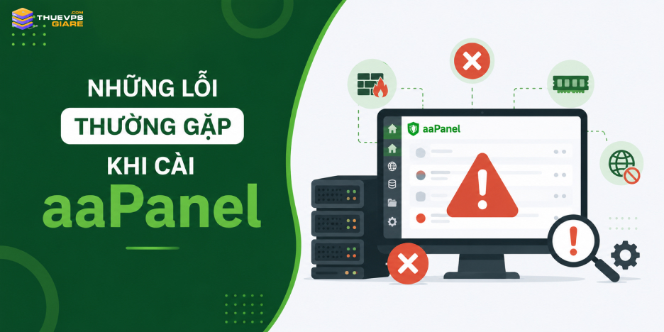Hướng Dẫn Cài Đặt aaPanel Trên VPS Từ A-Z Cho Người Mới 2026 13 Cách Khắc Phục Lỗi Thường Gặp Khi Cài Đặt aaPanel VPS