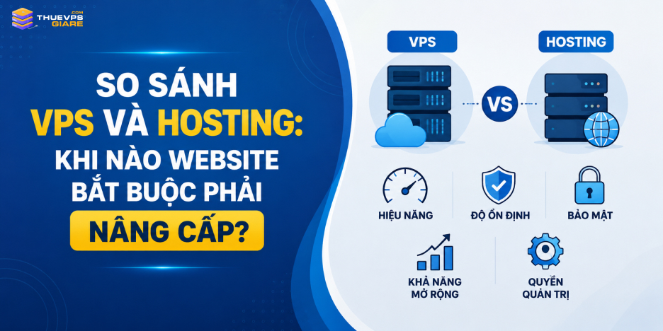 So Sánh VPS Và Hosting: Khi Nào Website Bắt Buộc Phải Nâng Cấp?