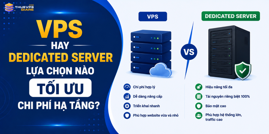 So Sánh VPS Và Dedicated Server: Lựa Chọn Nào Tối Ưu Chi Phí Hạ Tầng?