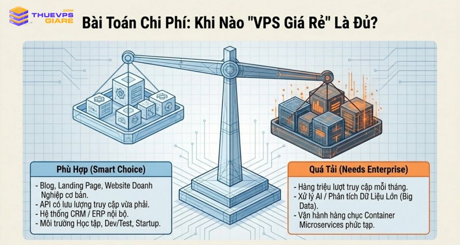 Hướng Dẫn Cách Chọn Cấu Hình VPS Chạy Docker Phù Hợp Cho Từng Nhu Cầu 10 VPS giá rẻ vẫn đáp ứng tốt nhu cầu chạy Docker nếu lựa chọn cấu hình phù hợp.