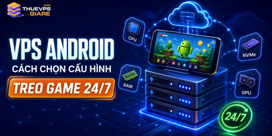VPS Android Là Gì? Cách Chọn Cấu Hình Treo Game 24/7