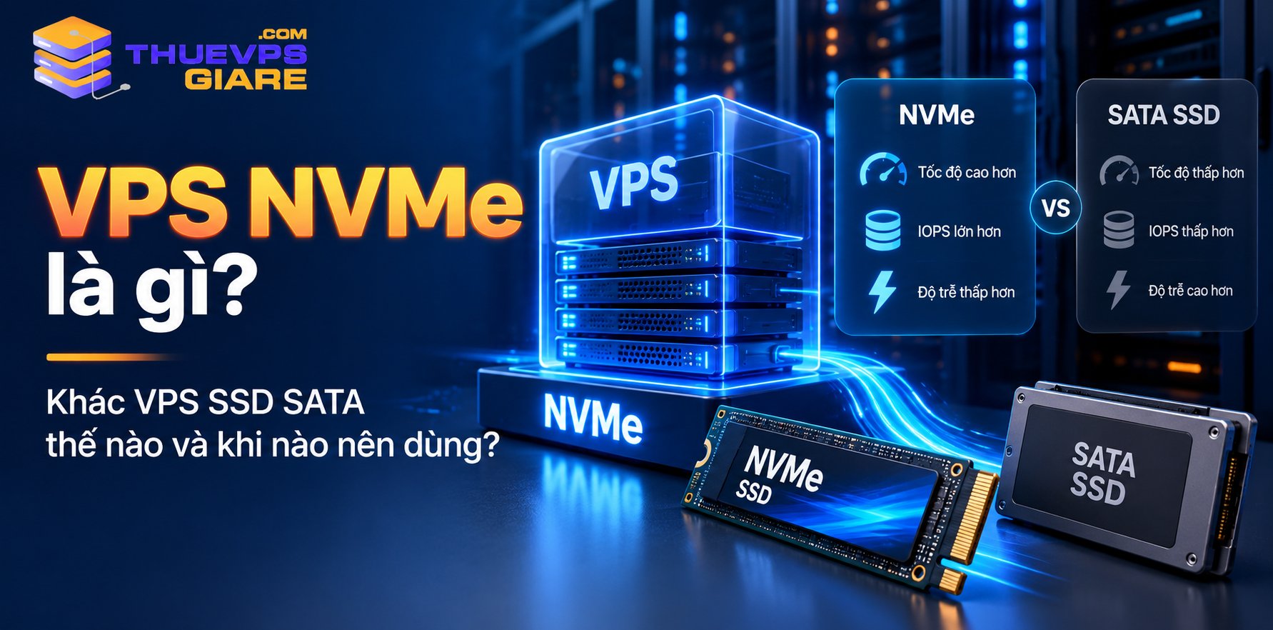 VPS NVMe Là Gì? Khác VPS SSD Thế Nào, Khi Nào Nên Dùng